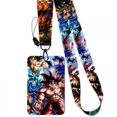 4 Styles Dragon Ball Z Card Holder Bag Anime Phone Strap Lanyard