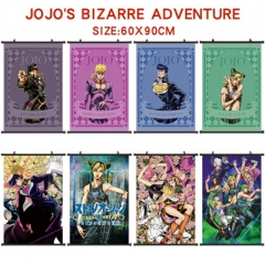 60*90CM 8 Styles JoJo's Bizarre Adventure Wallscrolls Anime Wall Scroll