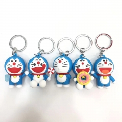 9 Styles Doraemon Cartoon Cute Anime Figure Keychain