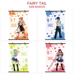 60*90cm 6 Styles Fairy Tail Wallscrolls Anime Wall Scroll