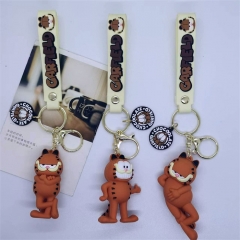3 Styles Garfield Anime Figure Keychain
