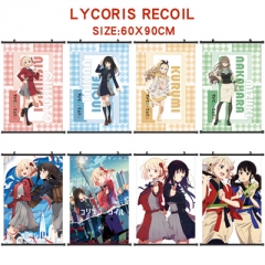60*90CM 10 Styles Lycoris Recoil Wallscrolls Anime Wall Scroll