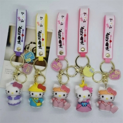 8 Styles Hello Kitty Anime Figure Keychain