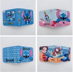 4 Styles Lilo & Stitch Coin Purse PU Leather Anime Short Wallet