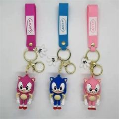 3 Styles Sonic the Hedgehog Anime Figure Keychain
