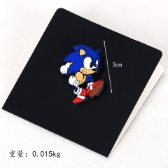 3 Styles Sonic the Hedgehog Cosplay Cartoon Anime Alloy Brooch Pin