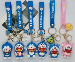 6 Styles Doraemon Anime Figure Keychain