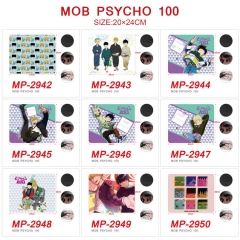 20*24CM 5PCS/SET 9 Styles Mob Psycho 100 Color Printing Cartoon Anime Mouse Pad