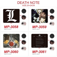 20*24CM 5PCS/SET 4 Styles Death Note Color Printing Cartoon Anime Mouse Pad