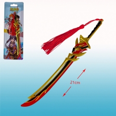 Genshin Impact Cartoon Anime Alloy Weapon Sword Keychain