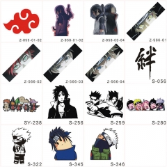 19 Styles Naruto Decorative Waterproof PVC Anime Car Sticker