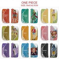 11 Styles One Piece Cosplay Cartoon Anime PU Leather Fold Long Wallet and Purse