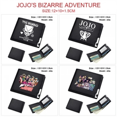 7 Styles JoJo's Bizarre Adventure Cartoon Pattern PU Coin Purse Anime Short Zipper Wallet