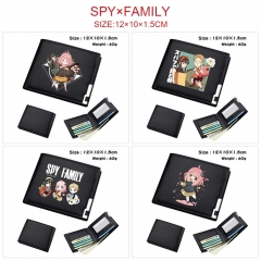6 Styles Spy×Family Cartoon Pattern PU Coin Purse Anime Short Zipper Wallet