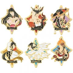 6 Styles Genshin Impact Wendy The clock is Anime Brooch