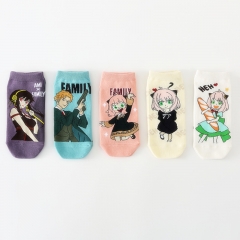 SPY×FAMILY Anime Cotton Short Socks For Kids (5pairs/set)