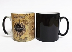 6 Styles Harry Potter Cartoon Pattern Ceramic Cup Anime Changing Color Ceramic Mug