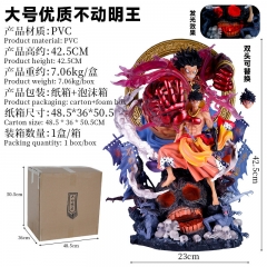 42CM With One Piece Luffy Anime PVC Figure Toy
