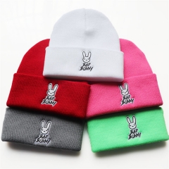 17 Styles Bad Bunny Unisex Fashion Warm Cartoon Character Anime Knitted Hat