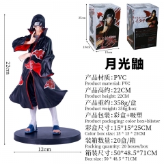 21CM Naruto GK Moonshine Uchiha Itachi  Anime Cartoon Character Model Toy Anime PVC Figure