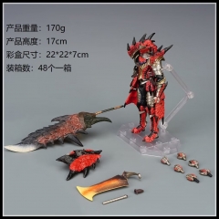 17CM Monster Hunter Male Fire Dragon Anime PVC Figure Toy