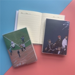 2 Styles 75 Pages K-POP Stray Kids Student Notebook (12.5*8.5*0.9cm)
