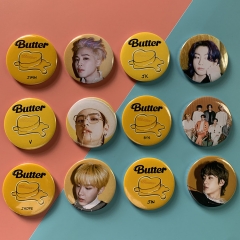 8 Styles K-POP K-POP BTS Bulletproof Boy Scouts BUTTER Alloy Brooch Pins