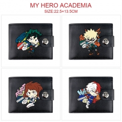 8 Styles My Hero Academia Concealed Clasp Anime Wallet Purse
