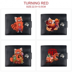 4 Styles Turning Red Concealed Clasp Anime Wallet Purse