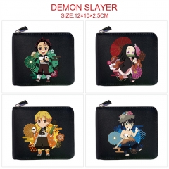 7 Styles Demon Slayer: Kimetsu no Yaiba Zipper Anime Short Wallet Purse