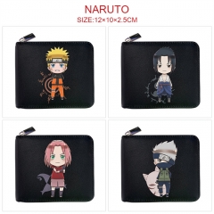8 Styles Naruto Zipper Anime Short Wallet Purse
