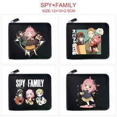 6 Styles SPY X FAMILY Zipper Anime Short Wallet Purse