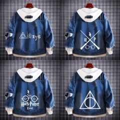 17 Styles Harry Potter Cartoon Coat Anime Denim Jacket