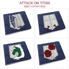 8 Styles Attack on Titan/Shingeki No Kyojin Cartoon Anime Wallet Purse