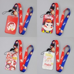 5 Styles 10PCS/SET Fujiya Girls Anime Phone Strap Lanyard Card Holder Bag