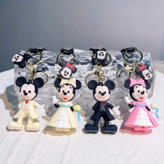 4 Styles Mickey Mouse Cartoon  Anime Figure Keychain