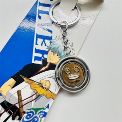 2 Styles Gintama Cartoon Anime Alloy Keychain Necklace