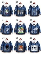 22 Styles The Promised Neverland Cartoon Coat Anime Denim Jacket