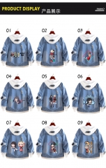 11 Styles Lycoris Recoil Cartoon Coat Anime Denim Jacket