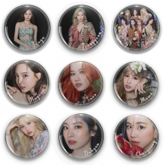 10 Styles K-POP TWICE MORE & MORE Alloy Brooch Pins