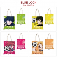 6 Styles BLUE LOCK Cartoon Color Printing Handbag Anime Canvas Bag