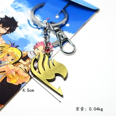 2 Styles Fairy Tail Cartoon Alloy Anime Keychain Necklace