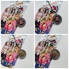 6 Styles One Piece Cartoon Anime Alloy Keychain Necklace