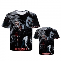2 Styles Death Note Cosplay Cartoon Color Printing Anime T shirt