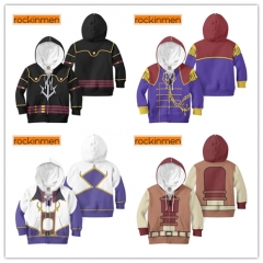 8 Styles CODE GEASS Lelouch of the Rebellion Anime Zipper Hooded Hoodie For Kids