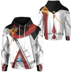 3 Styles Genshin Impact Anime Hooded Hoodie For Adult