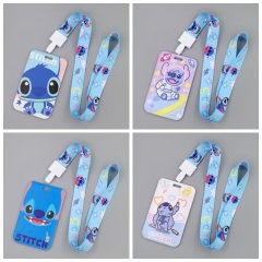 11 Styles Lilo & Stitch Anime Phone Strap Lanyard Card Holder Bag