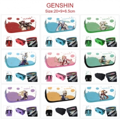 11 Styles Genshin Impact Catoon Anime Pencil Bag