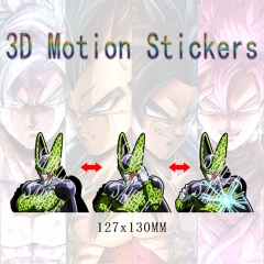 Dragon Ball Z Cartoon Can Change Pattern Lenticular Flip Anime 3D Stickers