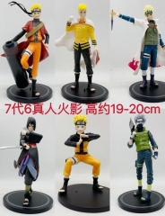 6PCS/SET Naruto Cartoon Character Model Toy Anime PVC Figure